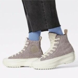 Converse Chuck Taylor Grey Platform High Top Sneakers Size 6.5